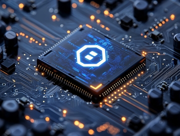 发光芯片与电路板的高科技展示