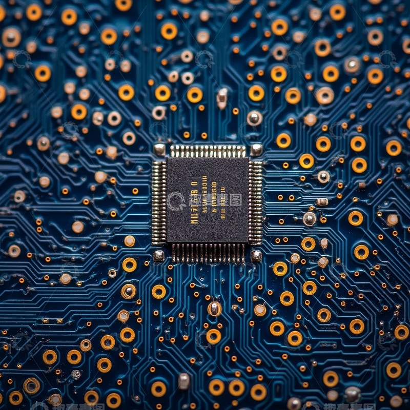 高清大图下载【趣麦麦图】电路板上的集成电路特写