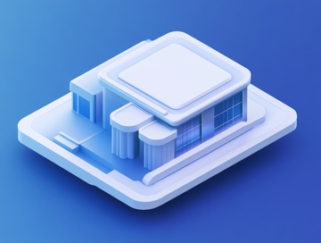 现代建筑的立体模型