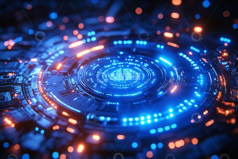 高清大图下载【趣麦麦图】未来科技圆形界面