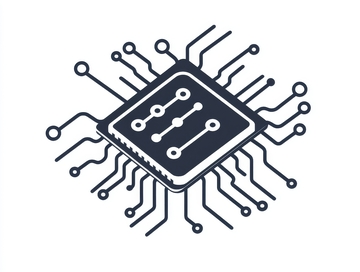 集成电路芯片示意图