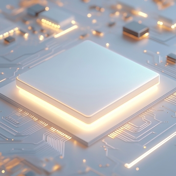 发光芯片与电路板的科技场景