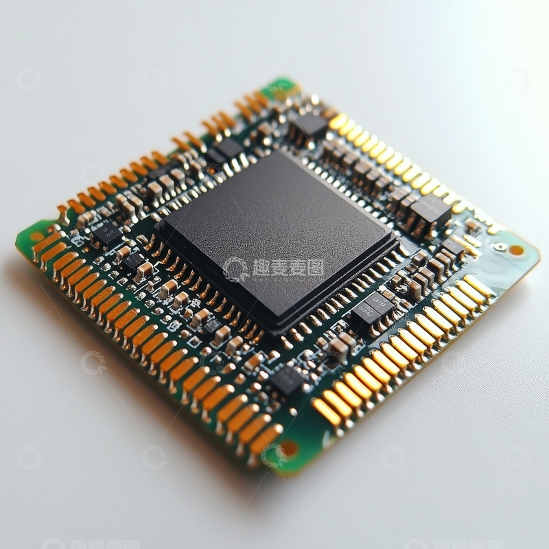 高清大图下载【趣麦麦图】电子电路板上的集成芯片