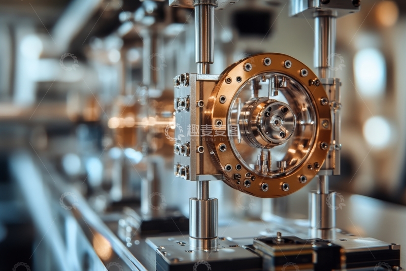 高清大图下载【趣麦麦图】精密机械装置的特写镜头