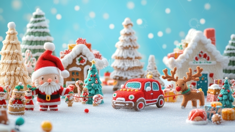 高清大图下载【趣麦麦图】圣诞场景模型展示