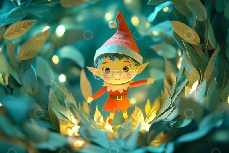 高清大图下载【趣麦麦图】森林中的小精灵