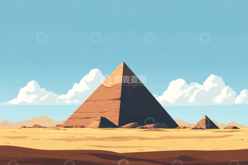 沙漠中的金字塔