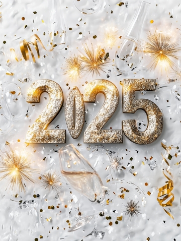 2025新年庆祝背景