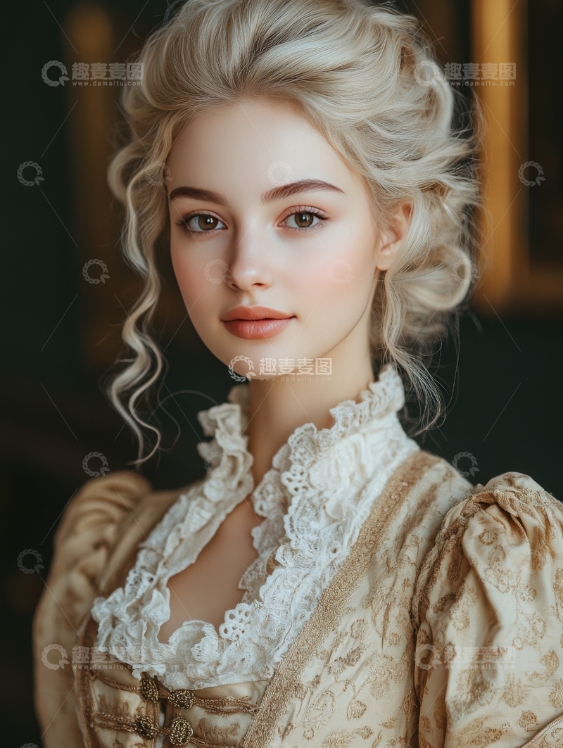 高清大图下载【趣麦麦图】古典风格的女性肖像