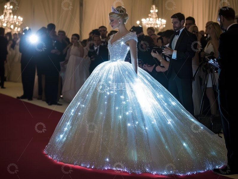 高清大图下载【趣麦麦图】华丽礼服闪耀红毯