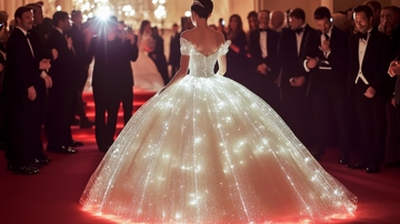 璀璨星光礼服在红毯上闪耀