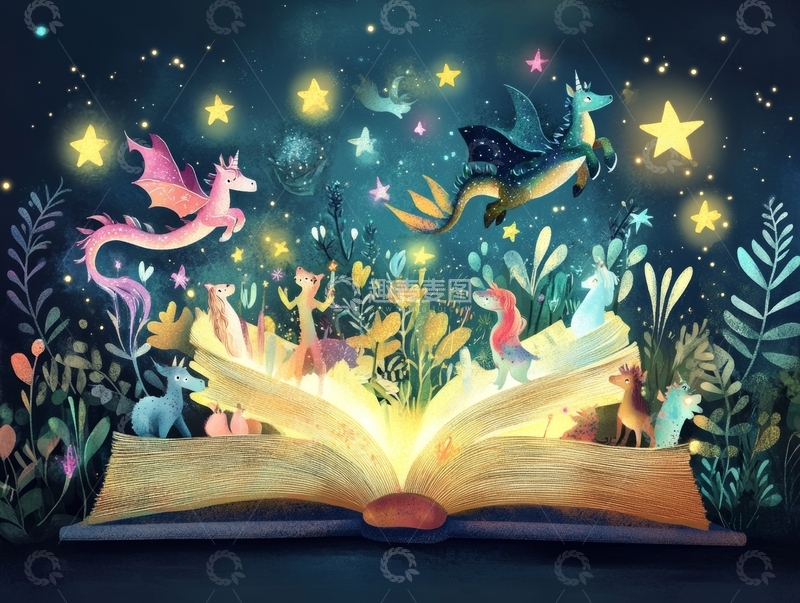 高清大图下载【趣麦麦图】魔法书中的奇幻世界