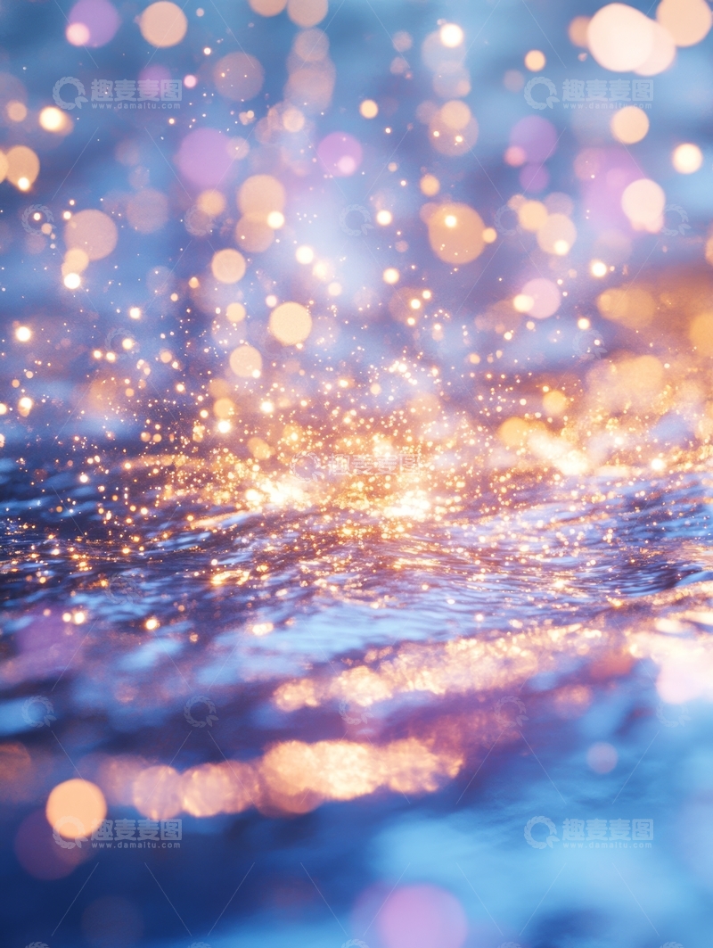 高清大图下载【趣麦麦图】光影交错的水面波光粼粼