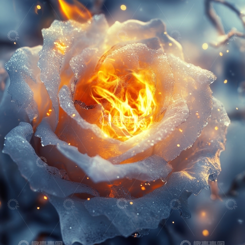 高清大图下载【趣麦麦图】燃烧的玫瑰花