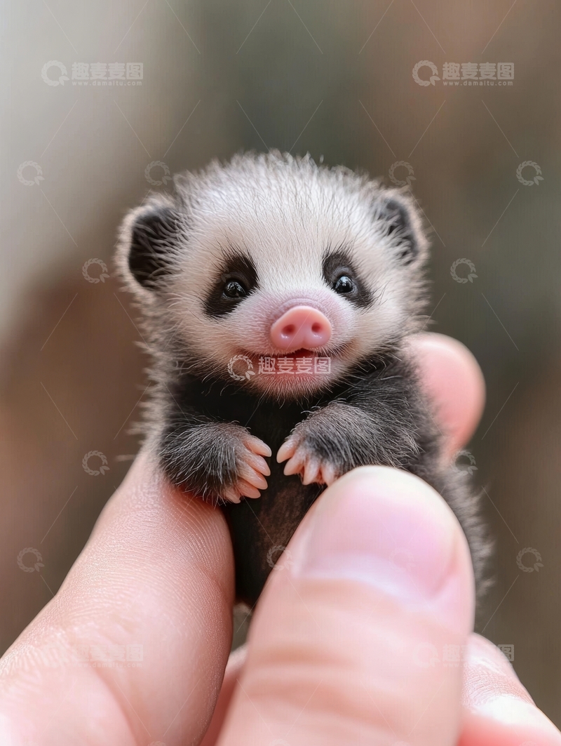 高清大图下载【趣麦麦图】手捧可爱小动物，萌态十足