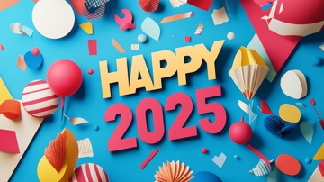 2025新年快乐庆祝背景