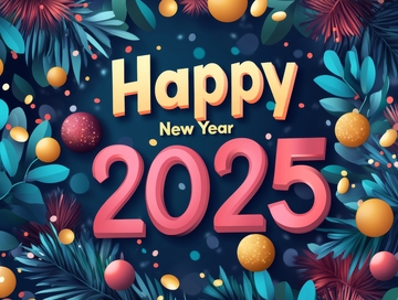 2025新年庆祝背景