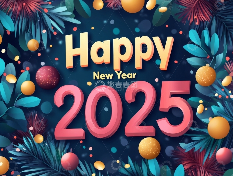 2025新年庆祝背景