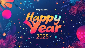2025新年祝福背景图