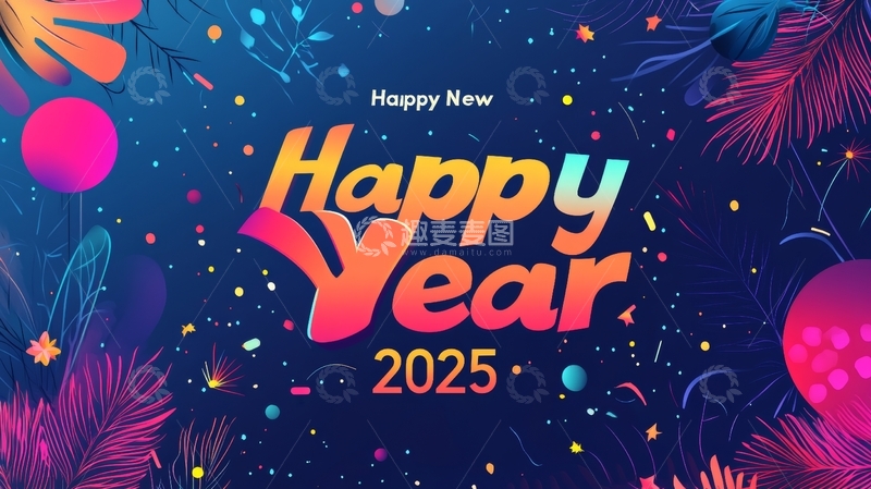 2025新年祝福背景图