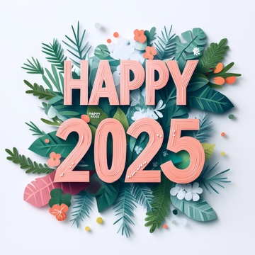 2025新年祝福装饰图
