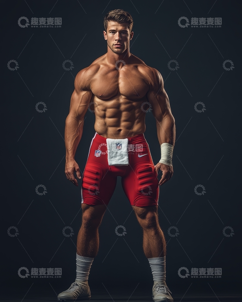 高清大图下载【趣麦麦图】健美运动员展示肌肉