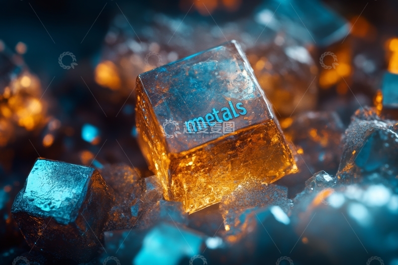 高清大图下载【趣麦麦图】透明方块中的'Metals'字样