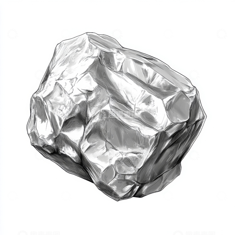 高清大图下载【趣麦麦图】银色皱褶物体的特写