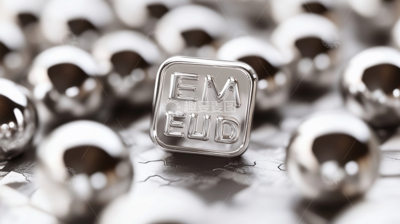 高清大图下载【趣麦麦图】金属徽章置于圆形物体之上