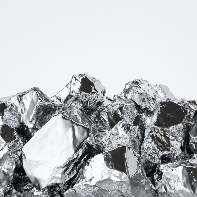 高清大图下载【趣麦麦图】透明冰块堆叠特写