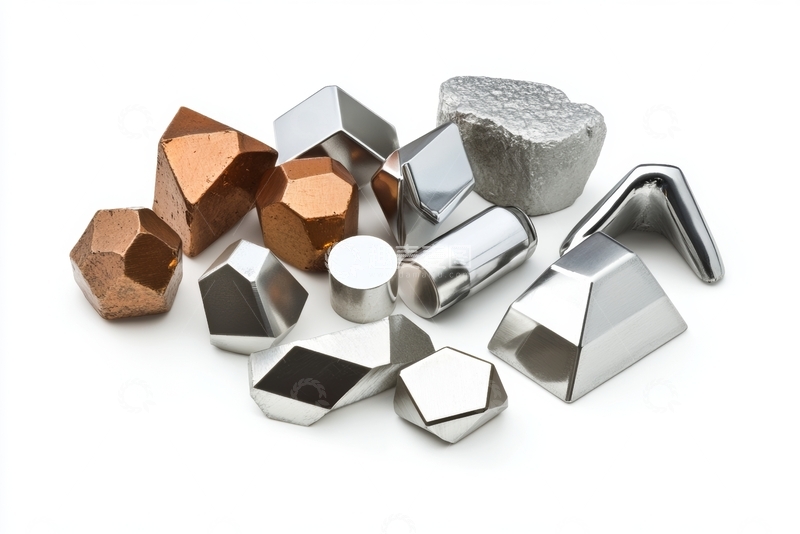 高清大图下载【趣麦麦图】金属几何体的集合展示