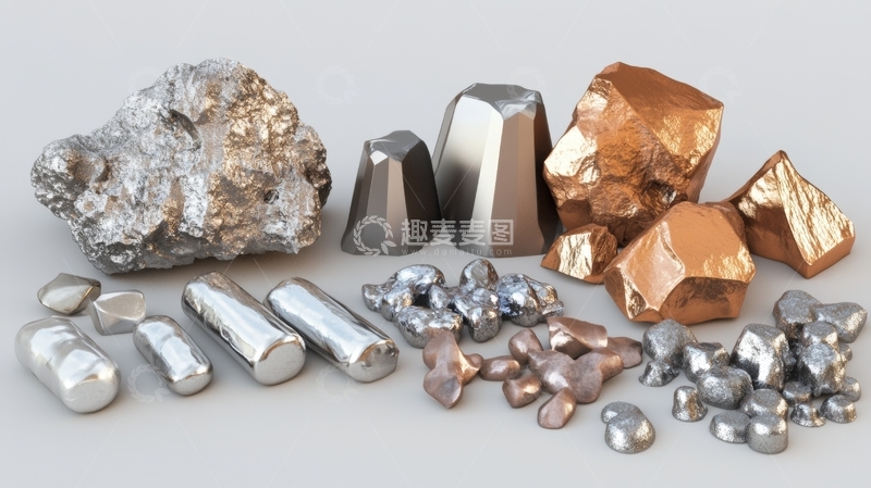高清大图下载【趣麦麦图】金属矿物与合金展示