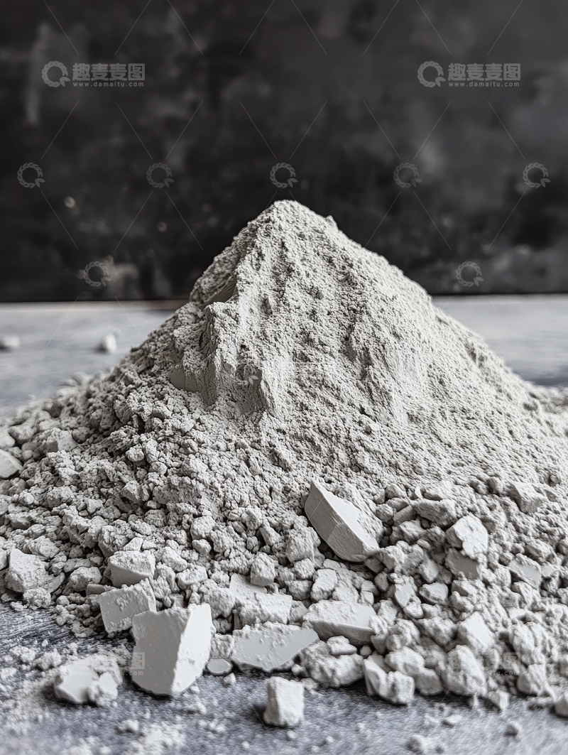 高清大图下载【趣麦麦图】灰色粉末与碎块堆叠