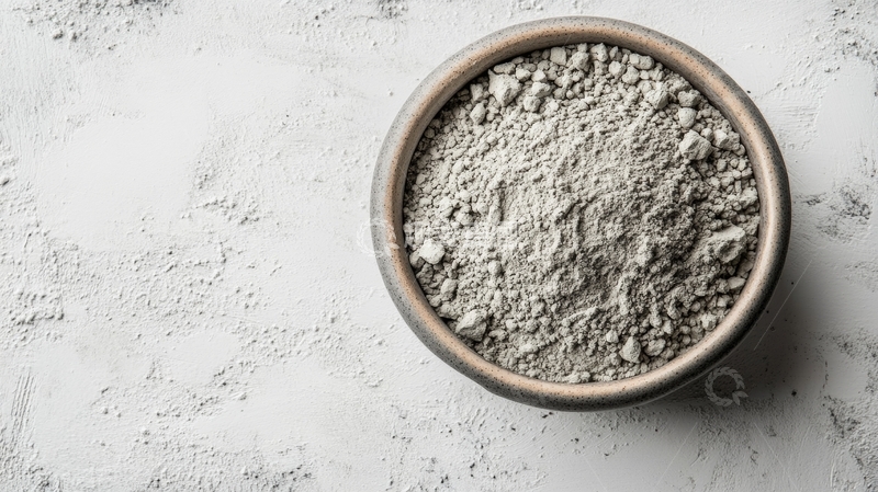 高清大图下载【趣麦麦图】木碗中的灰色粉末