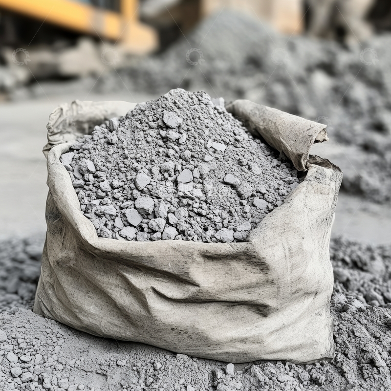 高清大图下载【趣麦麦图】工地上的水泥袋