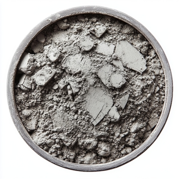 破碎粉末状物质的特写