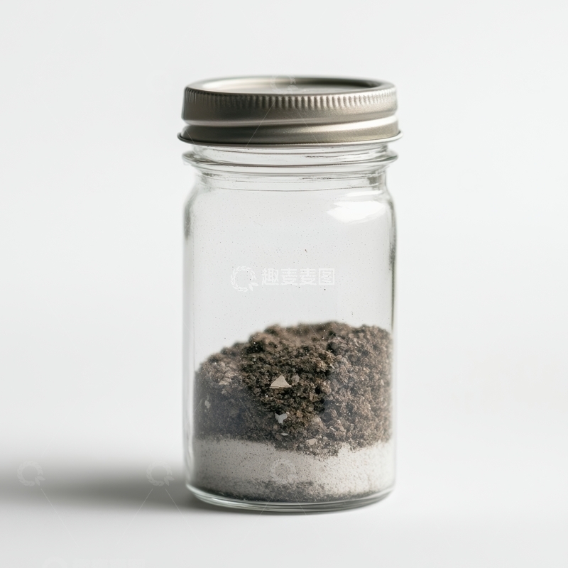 高清大图下载【趣麦麦图】玻璃罐中的混合颗粒物质