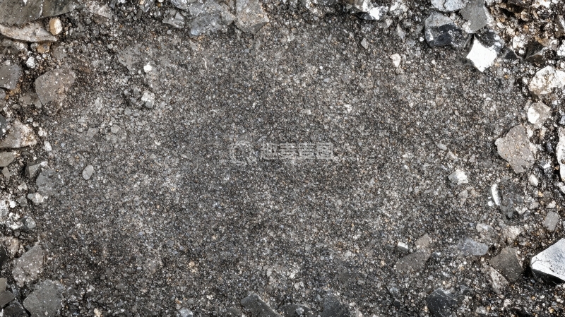 高清大图下载【趣麦麦图】粗糙地面与碎石的特写