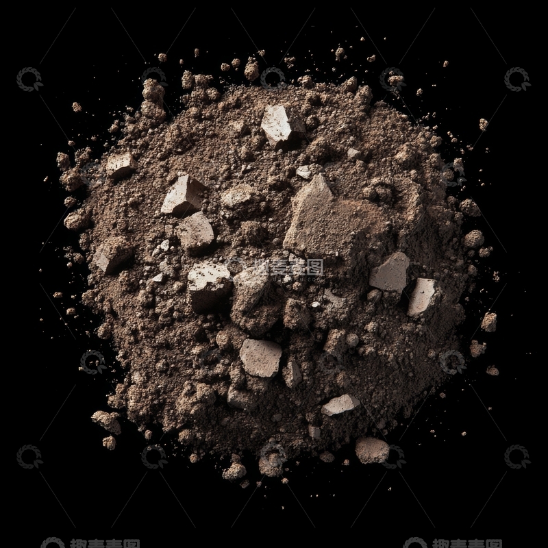 高清大图下载【趣麦麦图】深色碎石堆特写