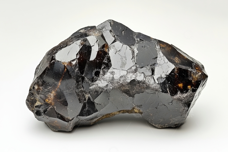 高清大图下载【趣麦麦图】黑色矿物晶体特写