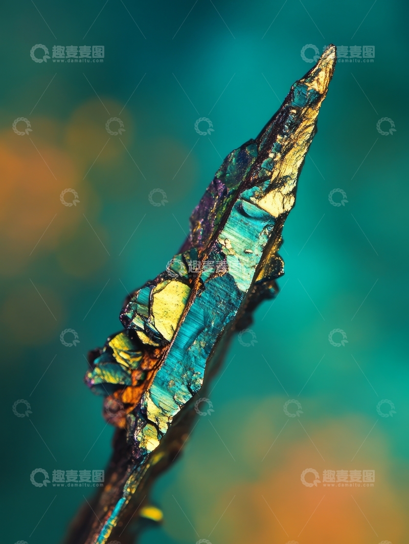 高清大图下载【趣麦麦图】色彩斑斓的矿石特写