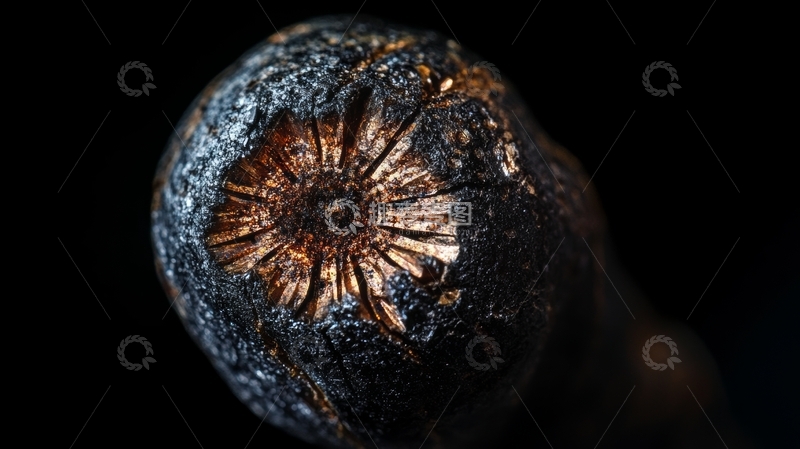 高清大图下载【趣麦麦图】烧焦果实的特写