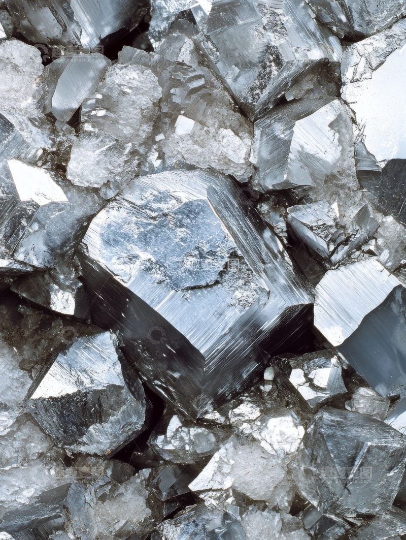 高清大图下载【趣麦麦图】透明晶体矿物的特写