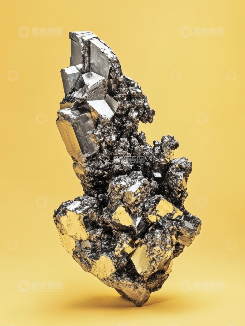 高清大图下载【趣麦麦图】闪亮矿物晶体特写