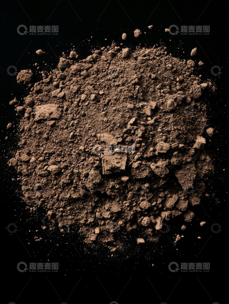 高清大图下载【趣麦麦图】深色粉末堆的特写