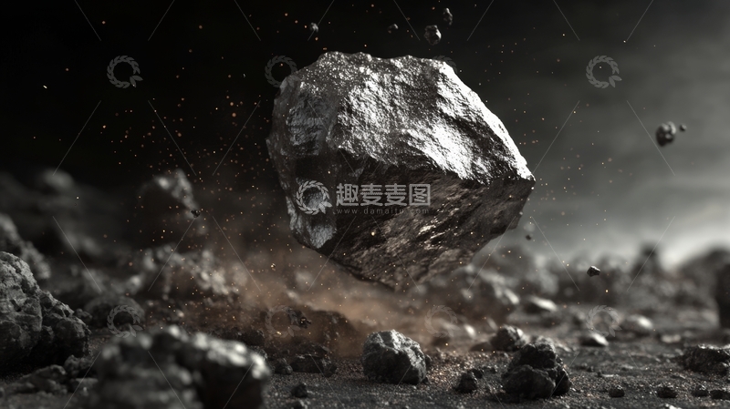 高清大图下载【趣麦麦图】太空中的陨石与尘埃