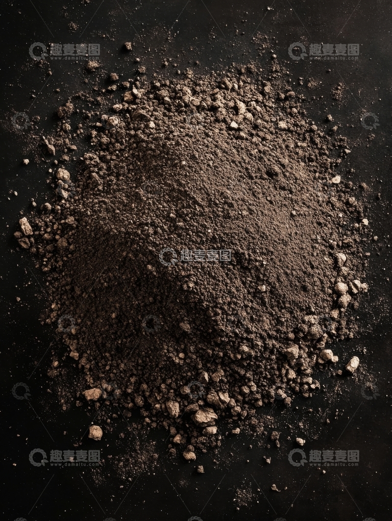 高清大图下载【趣麦麦图】深色粉末堆叠特写