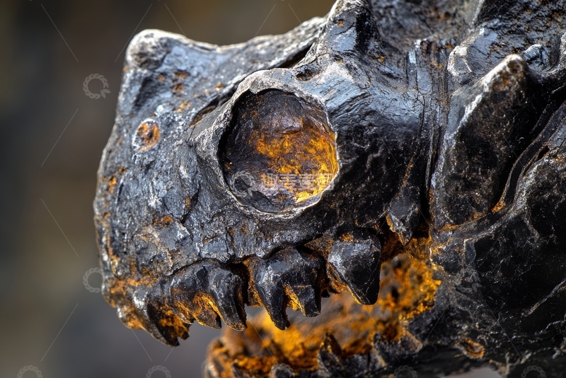 高清大图下载【趣麦麦图】古老化石的特写细节