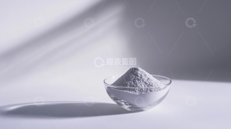 高清大图下载【趣麦麦图】透明碗中的白色粉末