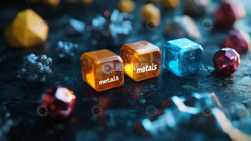 高清大图下载【趣麦麦图】彩色矿物晶体展示